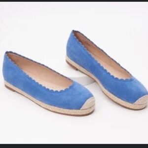 Isaac Mizrahi Women's Blue Espadrille Flats NWOT
